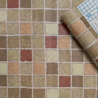 Самоклеюча плівка Bena 0,45х10 м Червона мозаїка (10366-1)