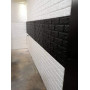Самоклеющаяся декоративная 3D панель под черный кирпич 700х770х7 мм Bena (19-7)