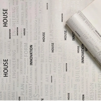 Виниловые обои на бумажной основе Bena 0,53х9,5 м Слова (550402)