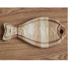 Дерев'яна тарілка для подачі риби Bena 30х15 см (1023)