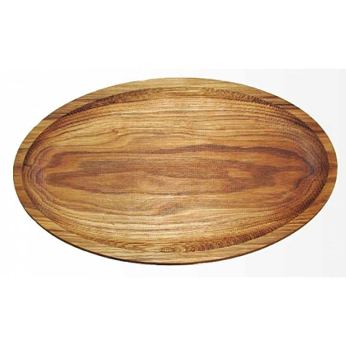 Деревянная овальная тарелка для подачи блюд Bena 30х20 см (1035)