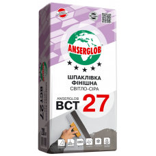 Шпаклевка финишная ANSERGLOB BCT 27, 20 кг Светло-серая 