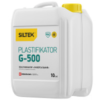 Пластификатор для бетона и строительных растворов Универсальный SILTEK Plastifikator G-500 10 л