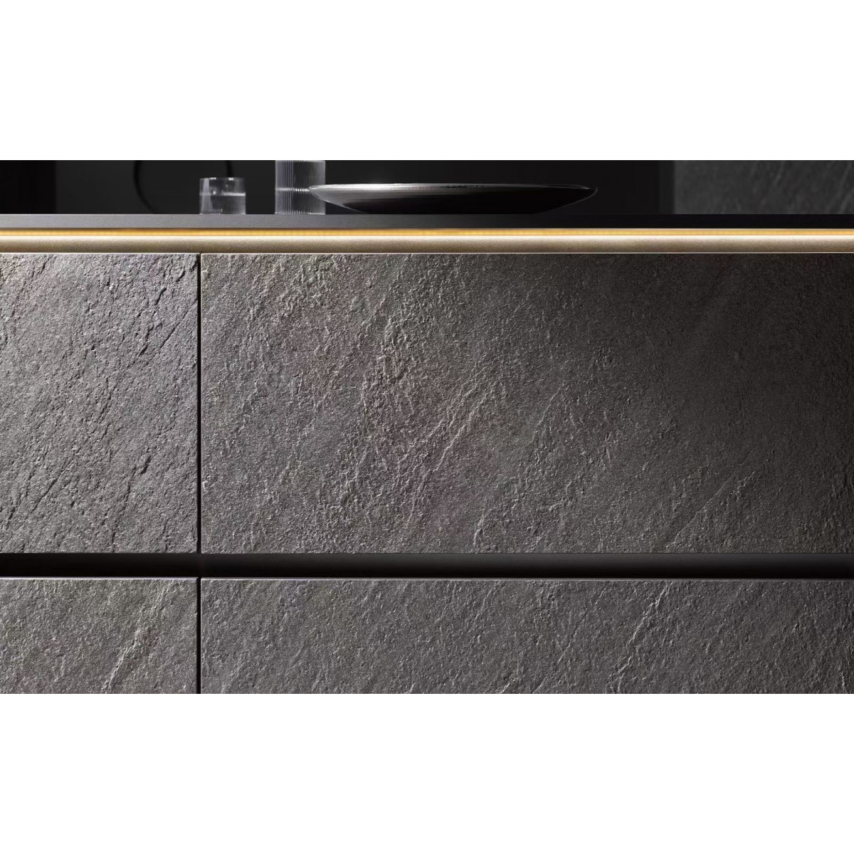 Натуральный гибкий камень для интерьера и фасадов BLACK WAVE