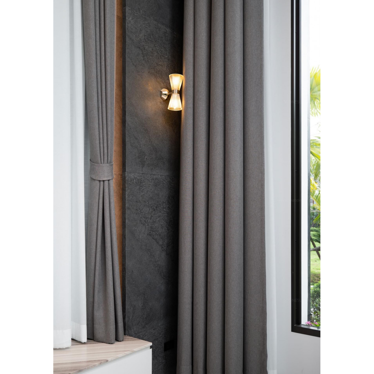 Натуральный гибкий камень для интерьера и фасадов BLACK WAVE