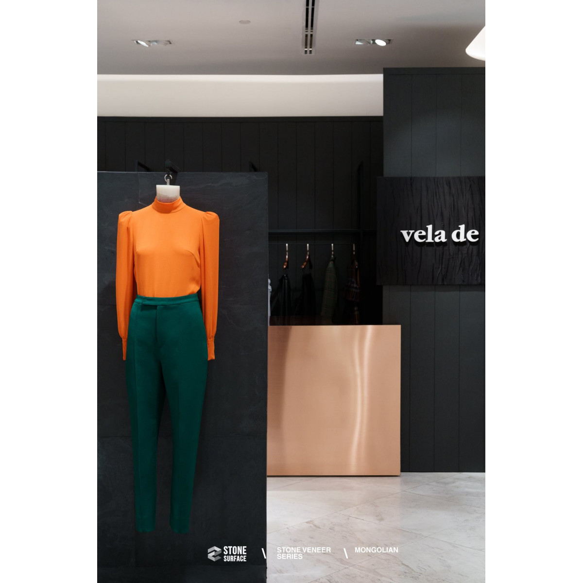 Натуральний гнучкий камінь для інтер'єру та фасадів EBONY VEIN