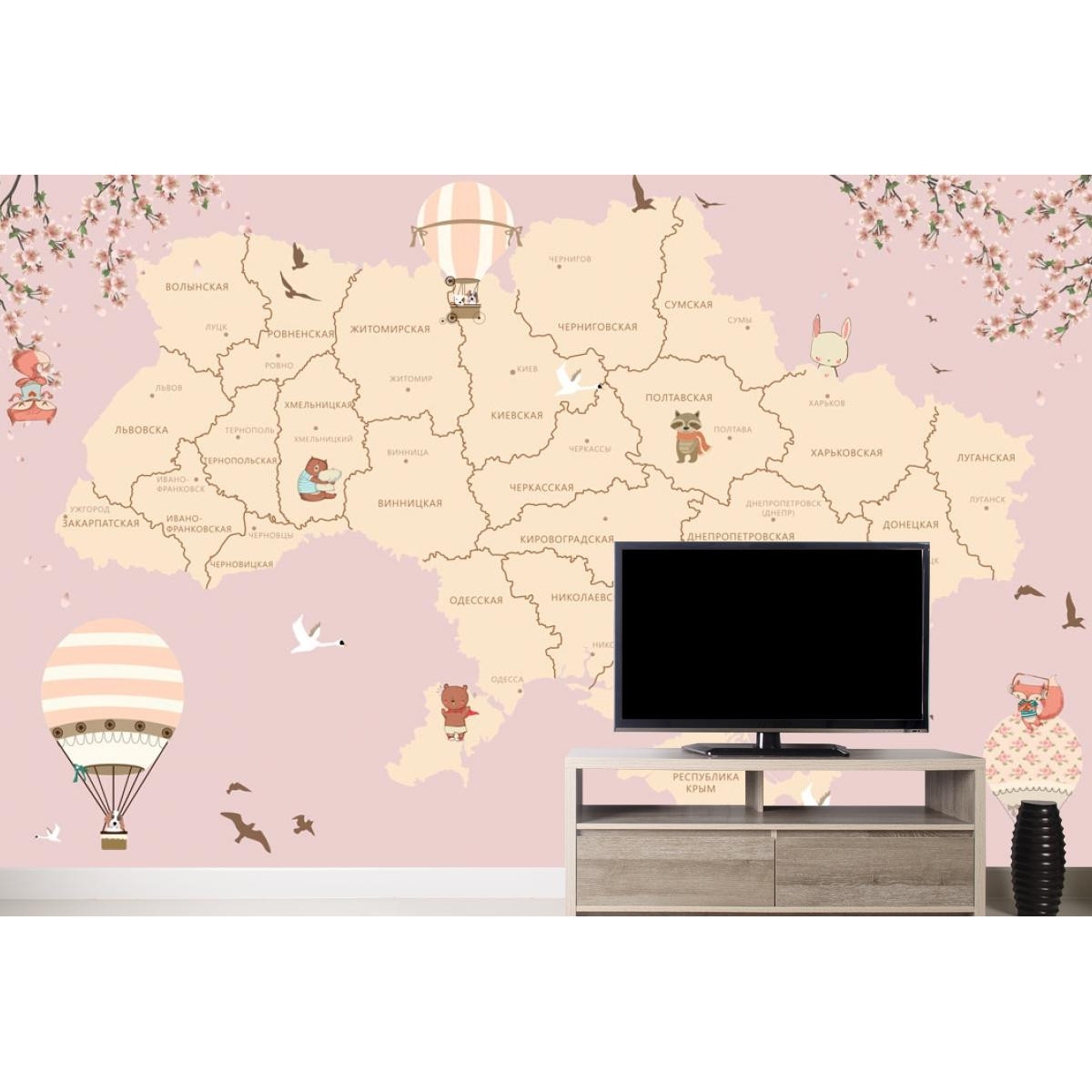 Фотошпалери Дитяча карта України