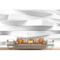 Фотообои 3Д абстрактные белые плиты