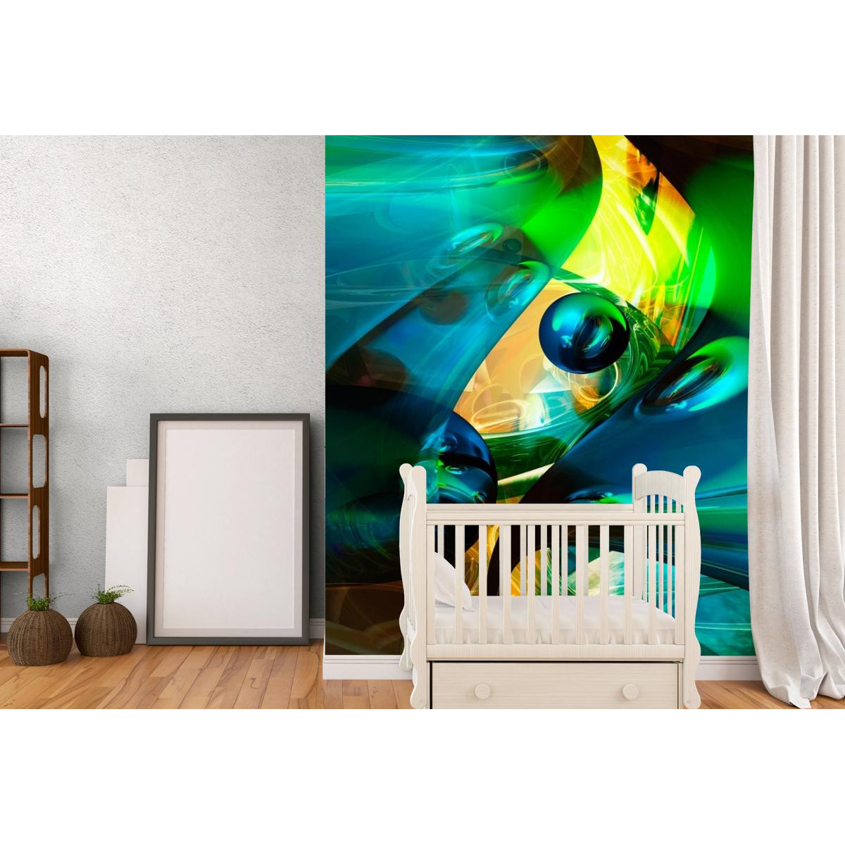 Фотообои 3Д радужная абстракция