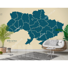 Фотообои графическая карта Украины