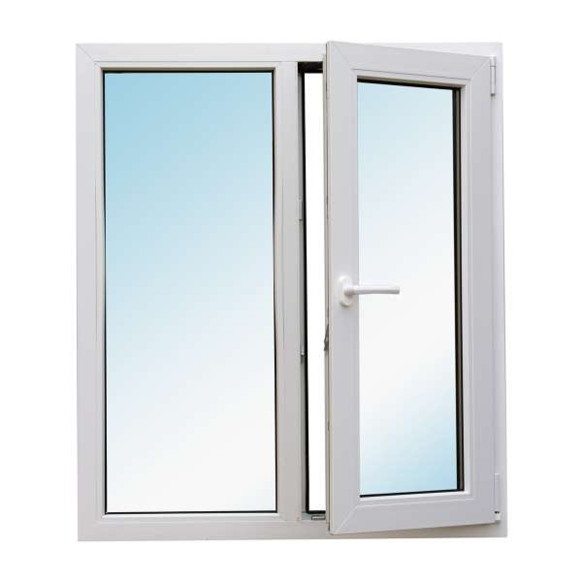 Металлопластиковое окно Bena двухстворчатое открывающееся 1280 х 1400 мм Белый (S300GFBJRARDRE) 