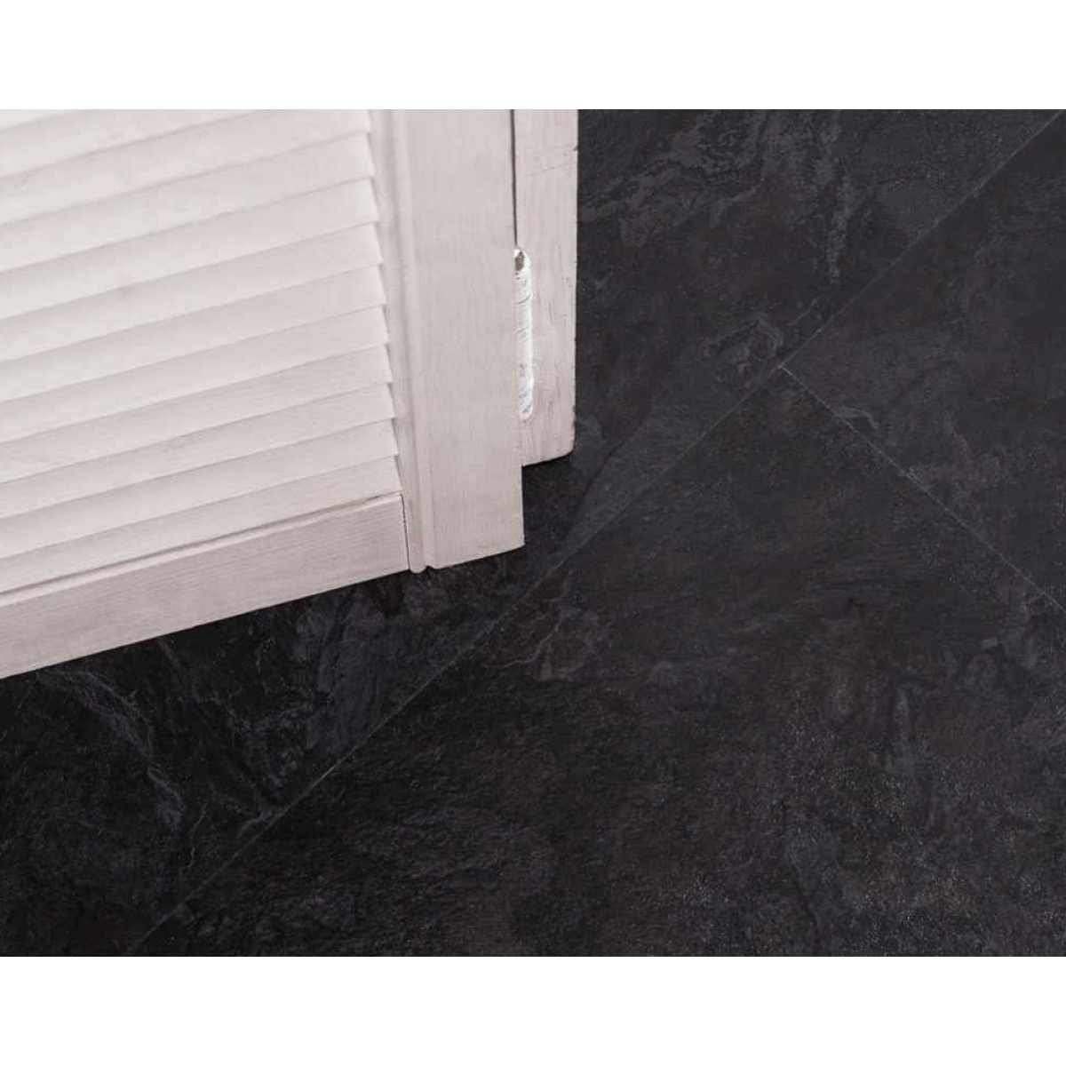 Виниловый ламинат Ceramo VINILAM 2,5 мм Сланцевый Черный 61607