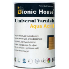 Универсальный лак для дерева Bionic House Universal Varnish Aqua Acril 0,8 л Прозрачный
