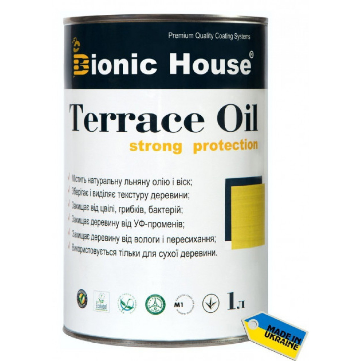 Террасное масло Bionic House Terrace Oil Strong 1 л Бесцветный