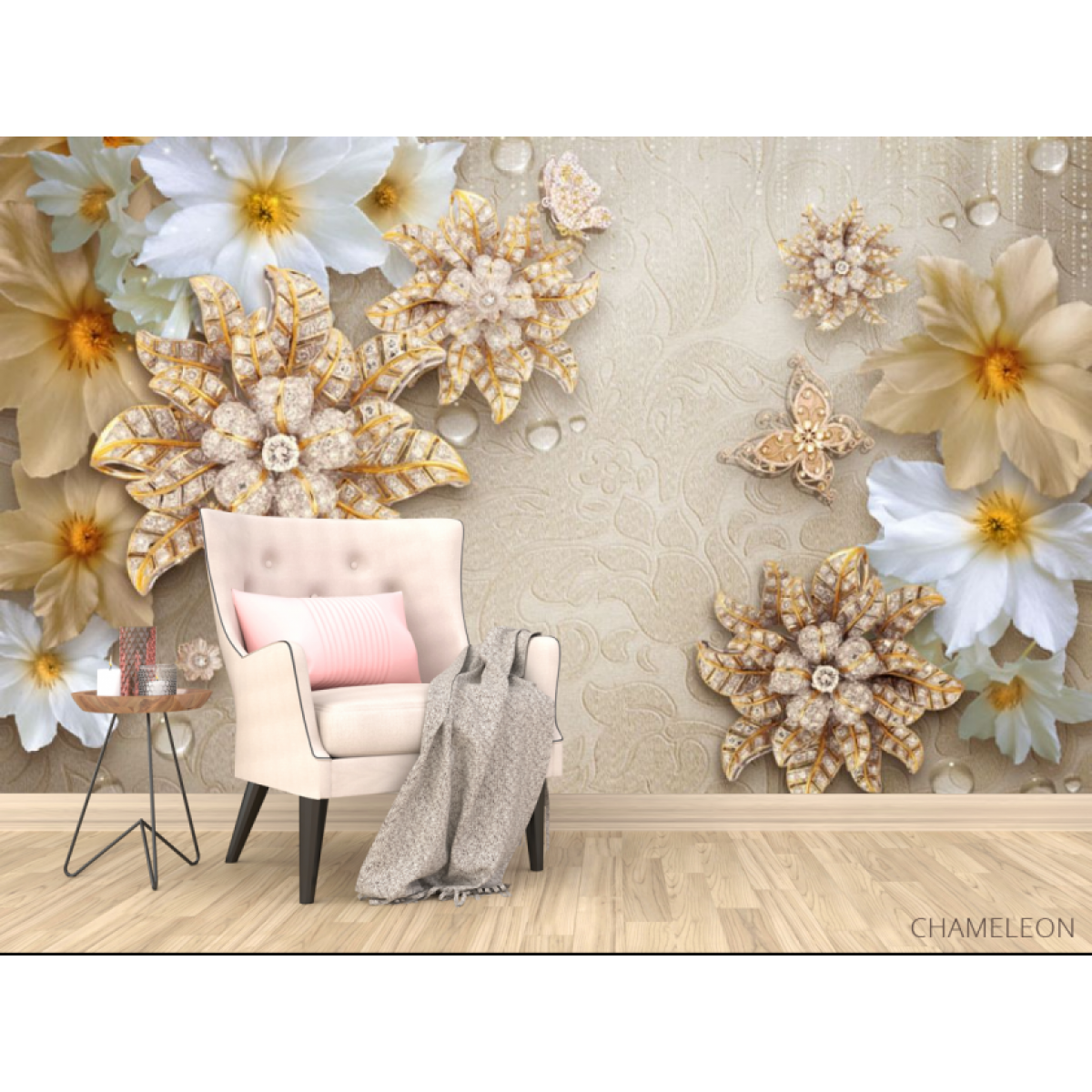 Фотошпалери 3D квіти