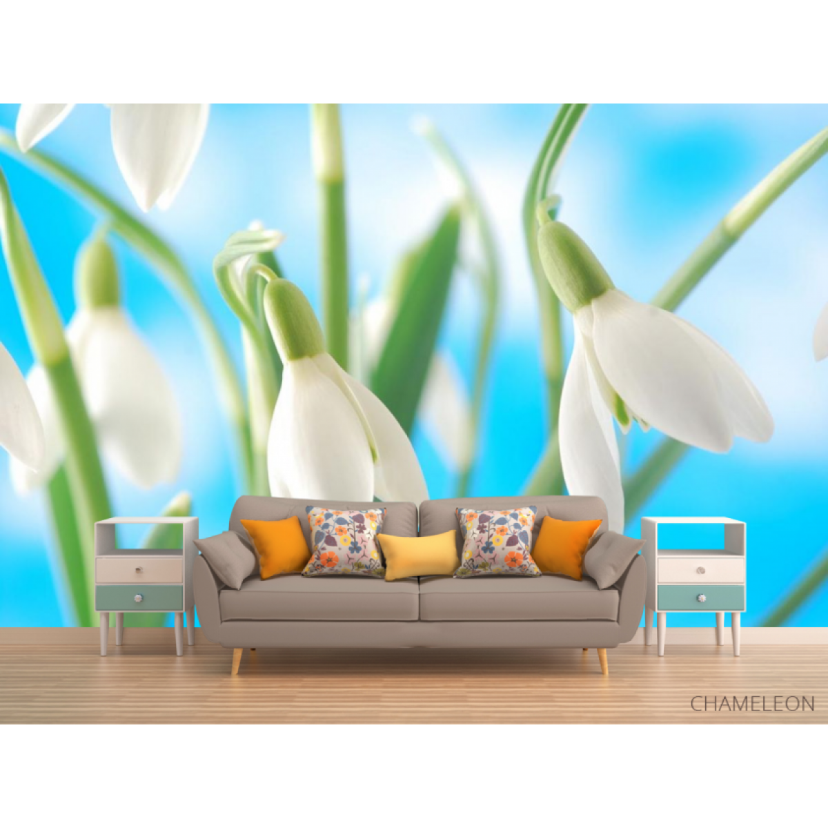 Фотообои подснежники