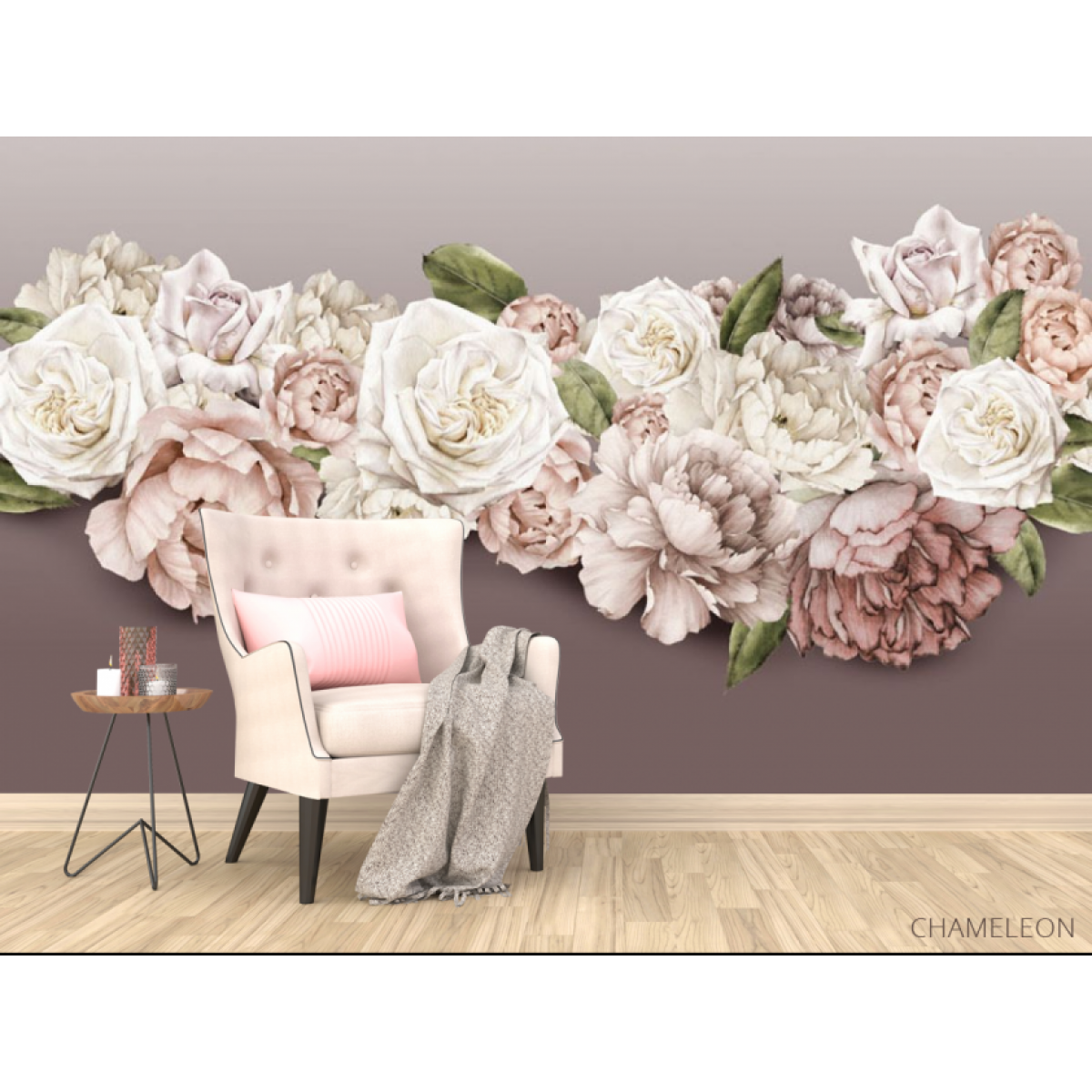 Фотообои Пионы и розы