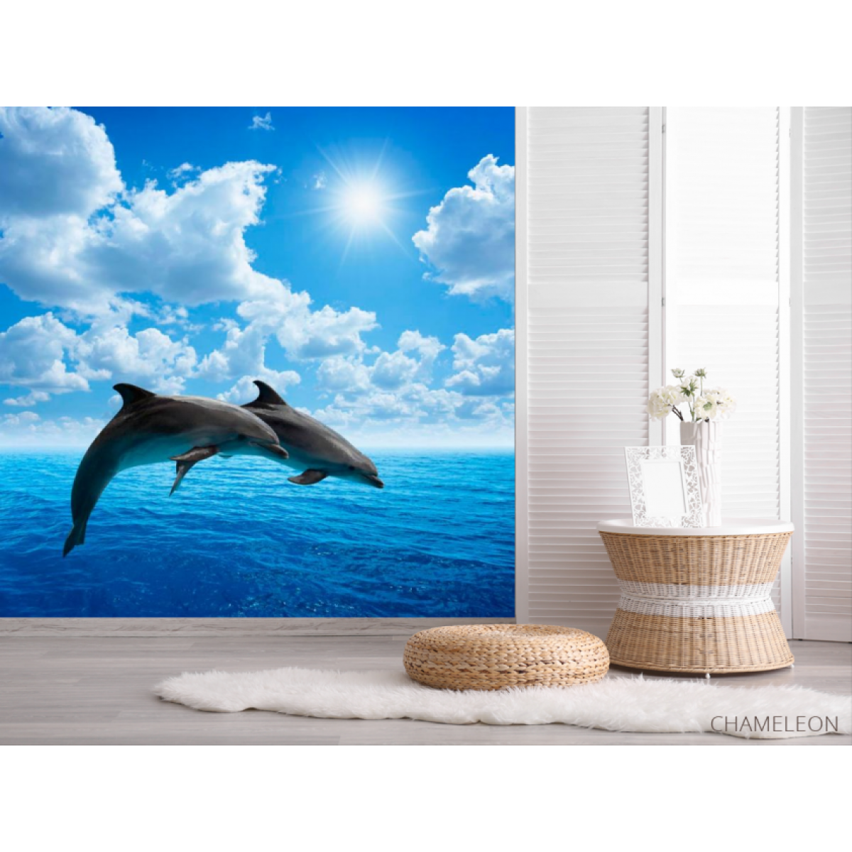 Фотошпалери Стрибки дельфінів