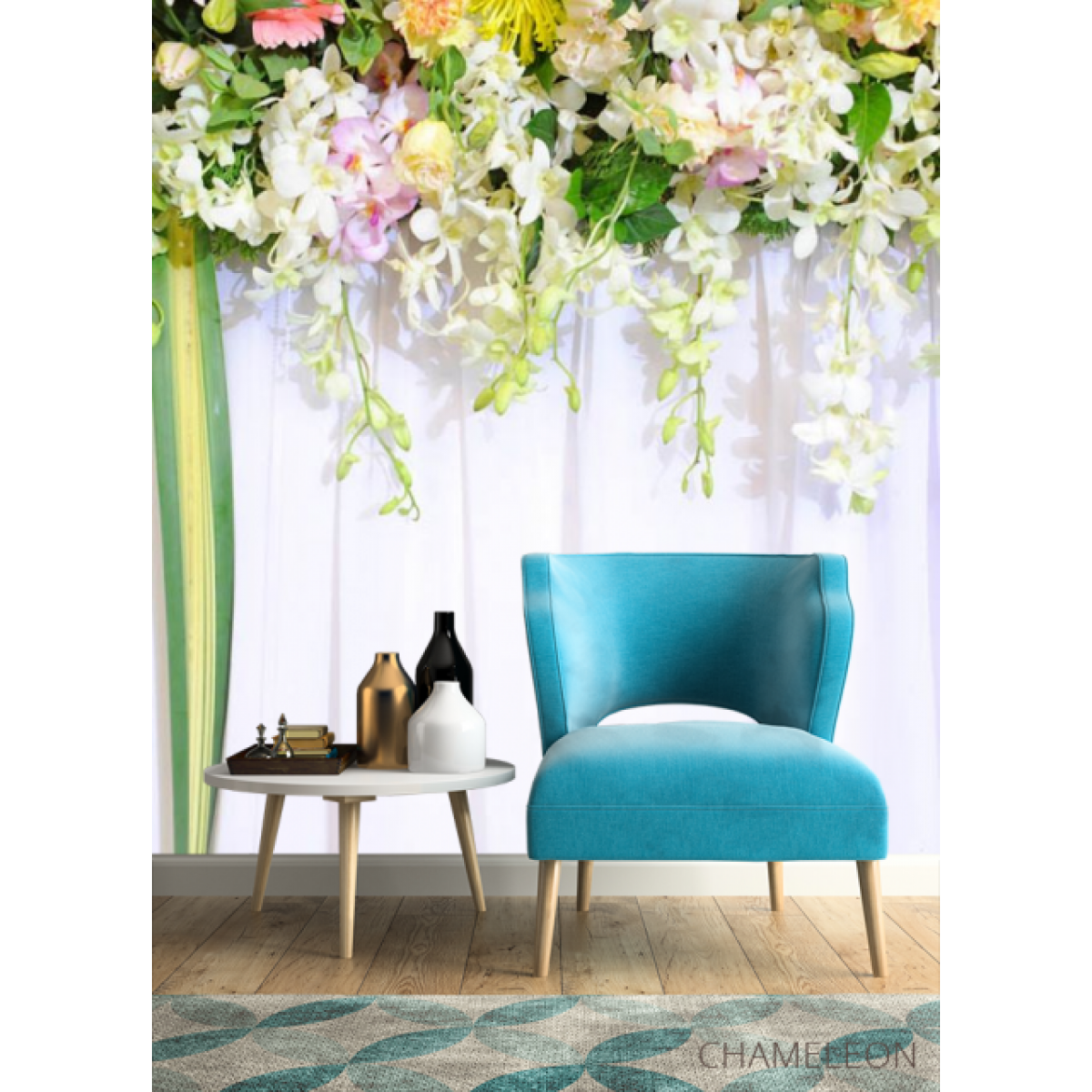 Фотошпалери Квіти зі стелі