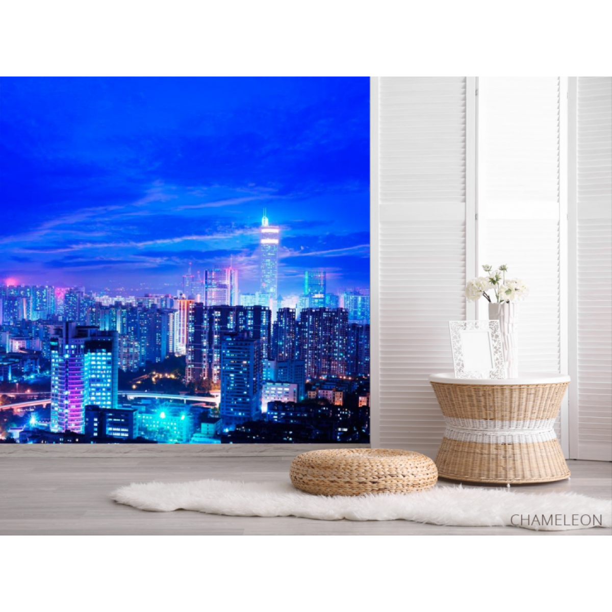 Фотообои Чикаго в синем