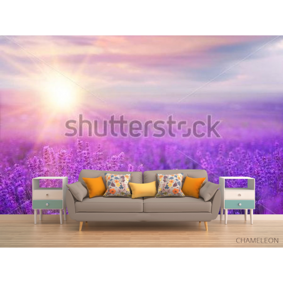 Фотообои Лаванда, закат