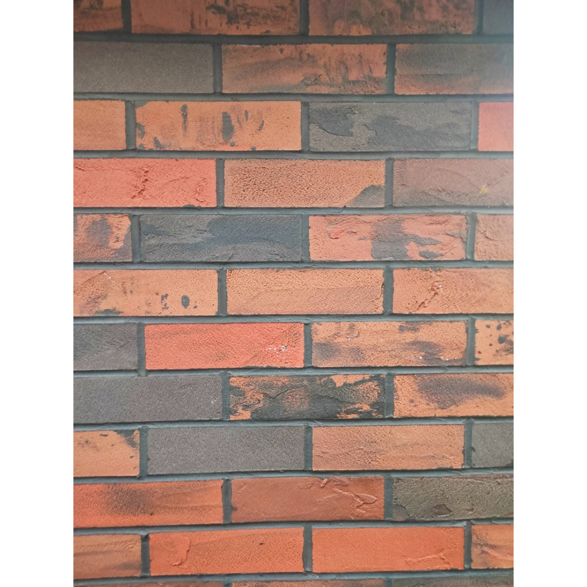 Гибкий кирпич ( гибкий клинкер) на сетке для фасада МК -04