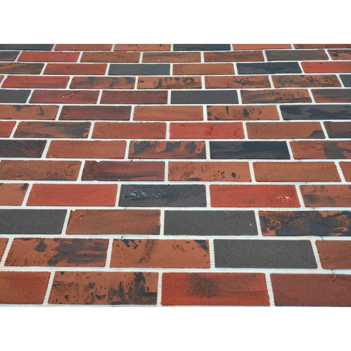 Гибкий кирпич ( гибкий клинкер) на сетке для фасада МК -04