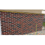 Гибкий кирпич ( гибкий клинкер) на сетке для фасада МК -04
