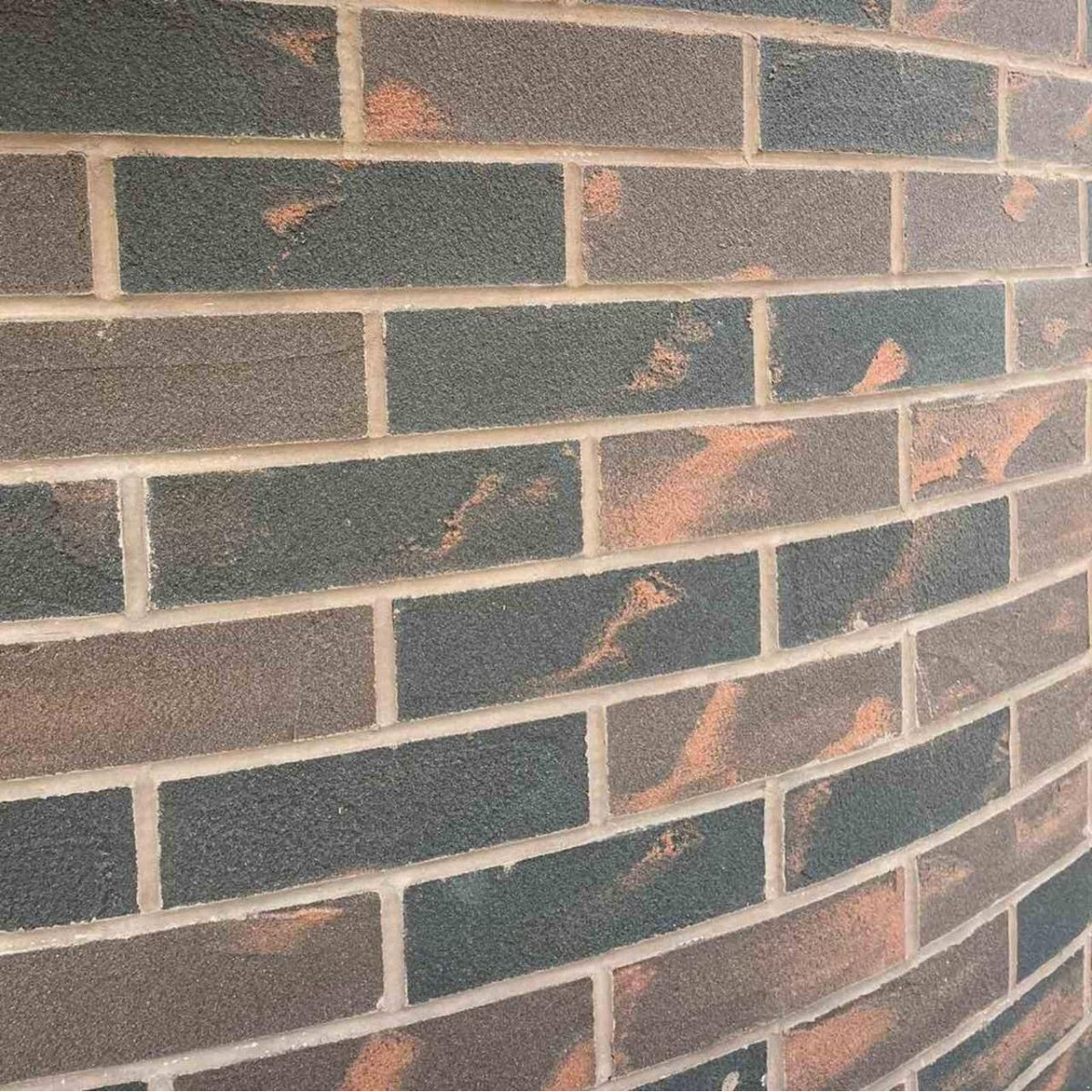 Гибкий кирпич (гибкий клинкер) на сетке с защитной пленкой  МК-107069