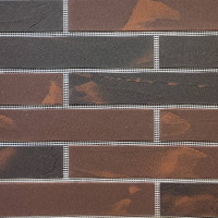 Гнучка цегла (клінкер) на сітці для фасаду МК-107069 LONG