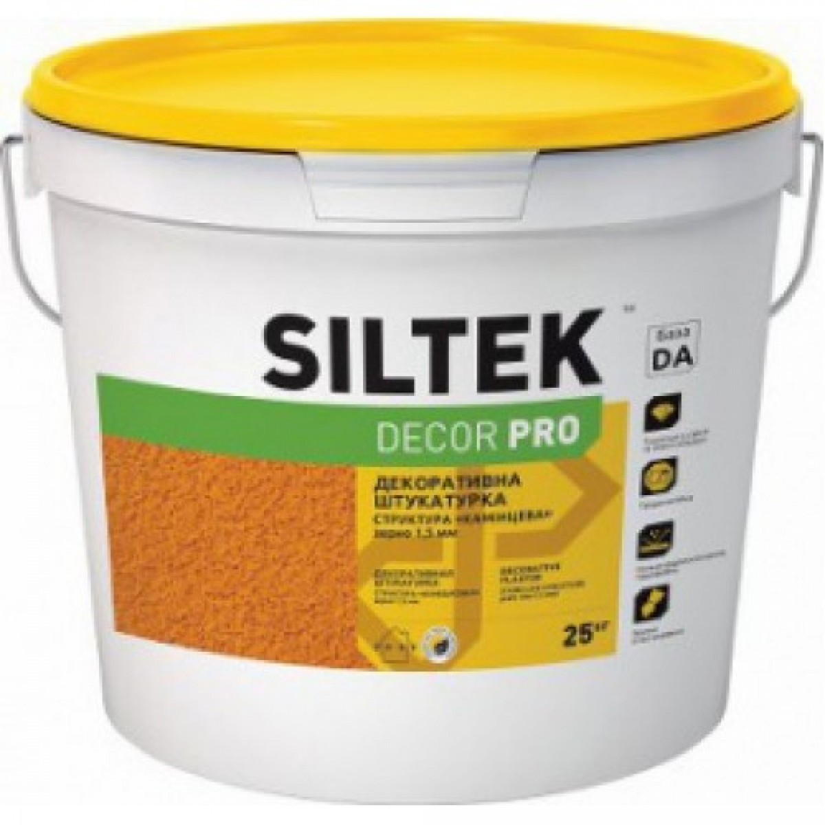 Штукатурка Siltek Decor Pro Декоративная полимерная камешковая 25 кг