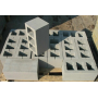 Блок бетонный стеновой с дном Bena 390х190х190 мм 