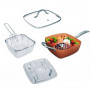 Сковородка-фритюрниця квадратная с крышкой TOP KITCHEN BN-8001