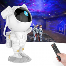 Ночник проектор звездного неба БОЛЬШОЙ Космонавт – лазерный светильник проектор астронавт с пультом